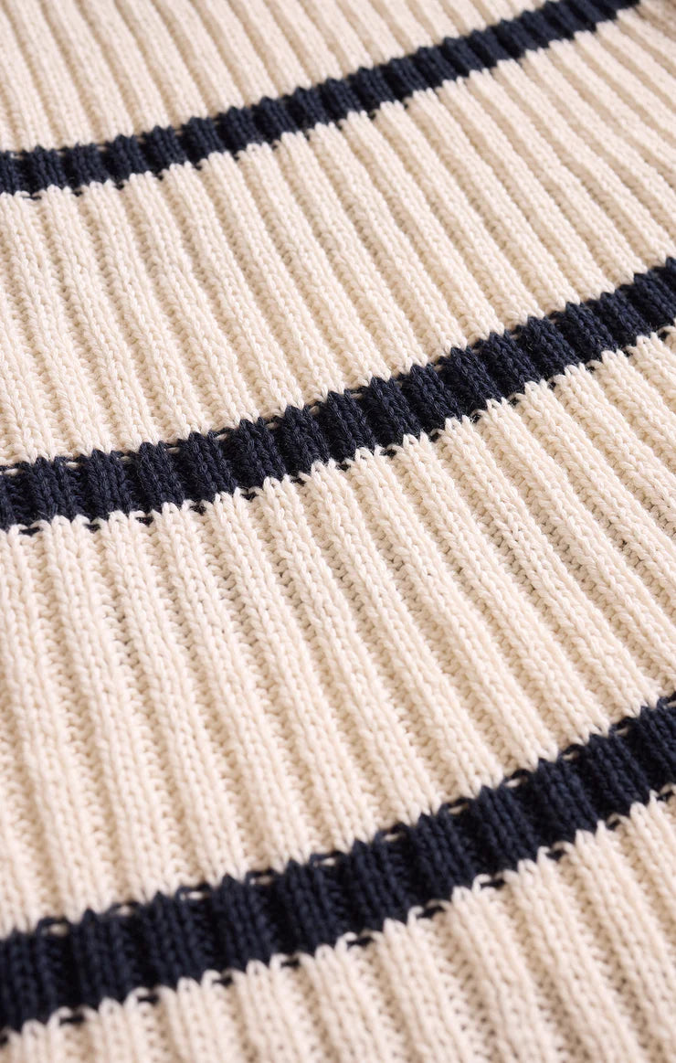 Sycamore Stripe Sweater Vest Sea Salt