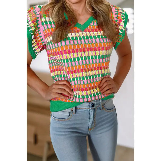 Multicolor Knitted Sweater