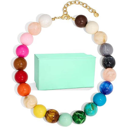Bubblegum Ball Bead Necklace