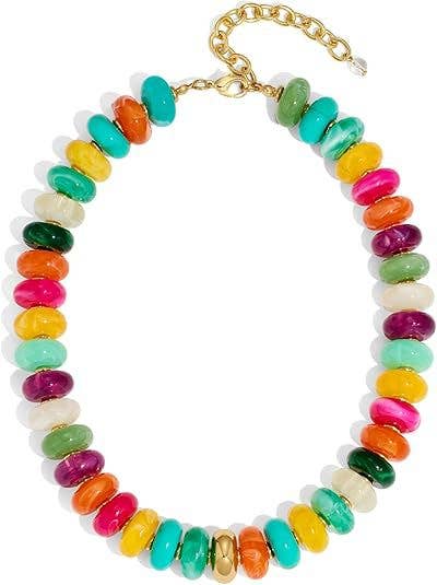 Dopamine Bohemian Beaded Collar Necklace