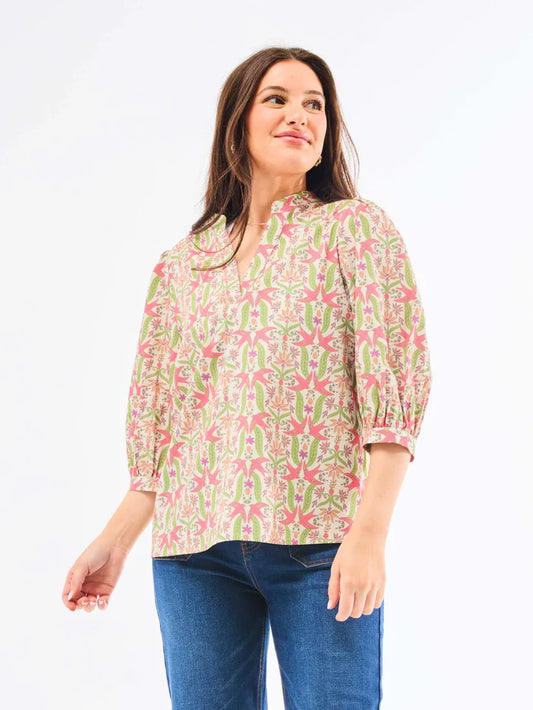 Mary Square Top Tamryn Gossamar Wings Pink