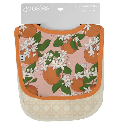 Orange Blossoms Bib Set