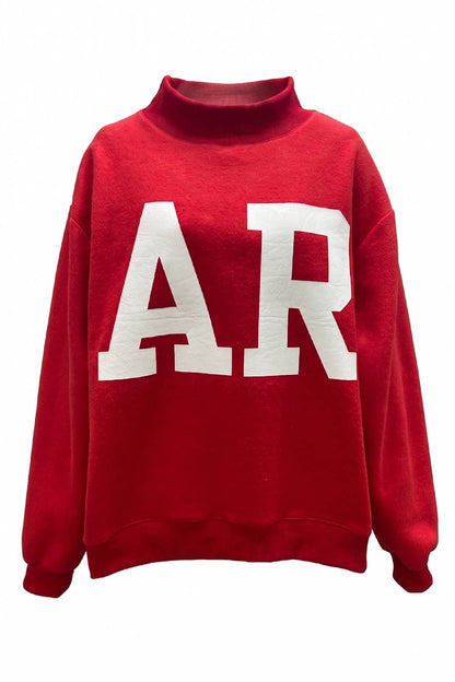 ARKANSAS & AR Mock Neck Reversible Sweatshirt
