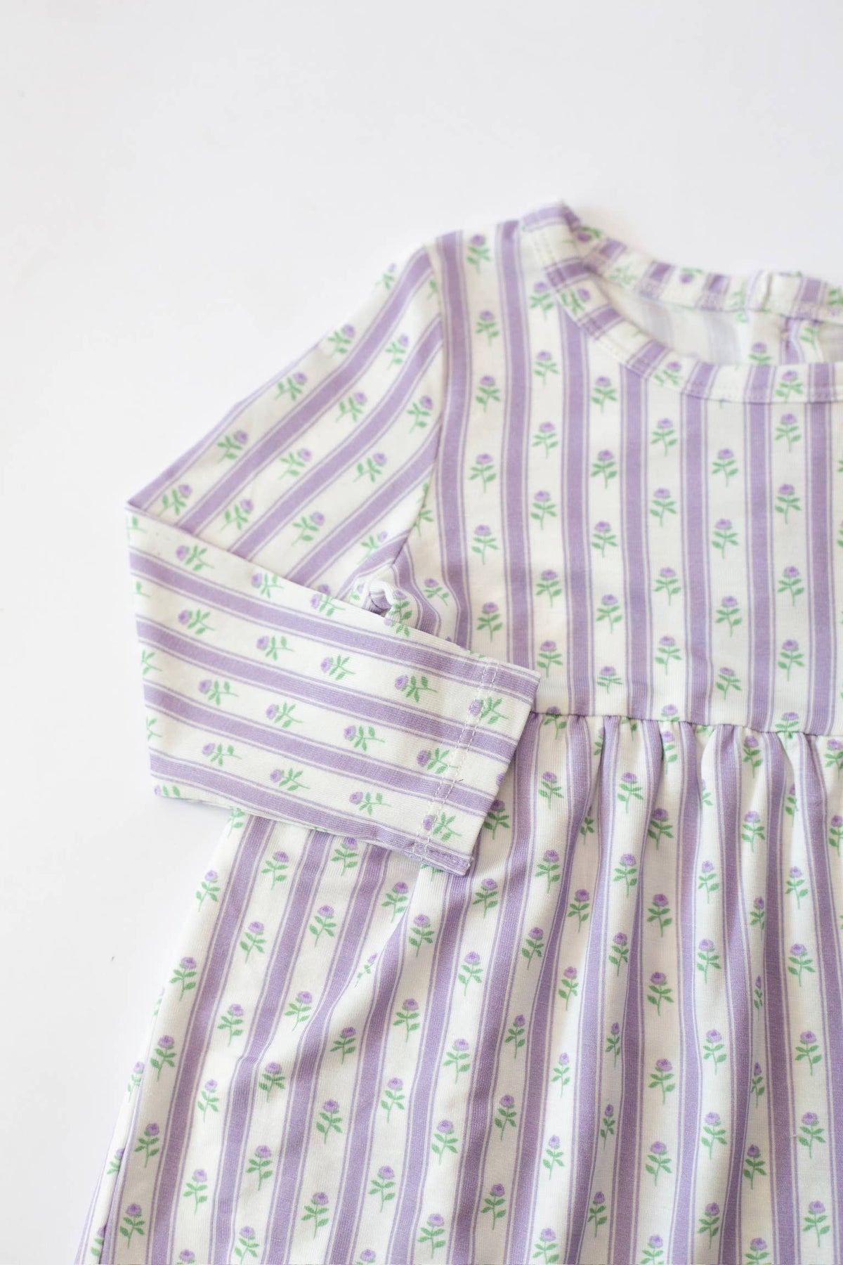 Goosies Lilac Ribbons LS Bodysuit Dress
