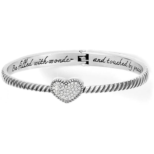 Celestia Heart Hinged Bracelet