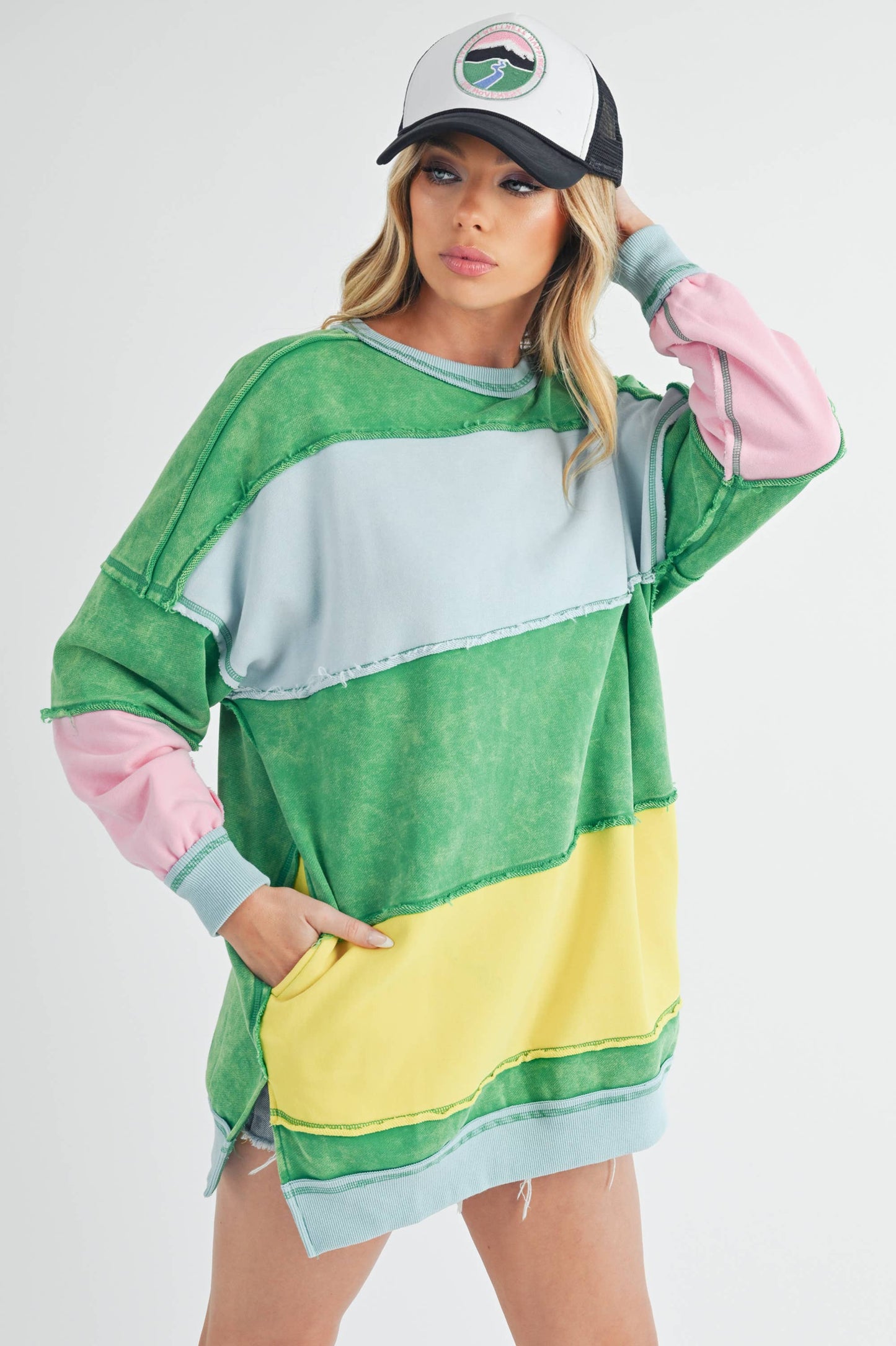Rugby Color Block Sweatshirt