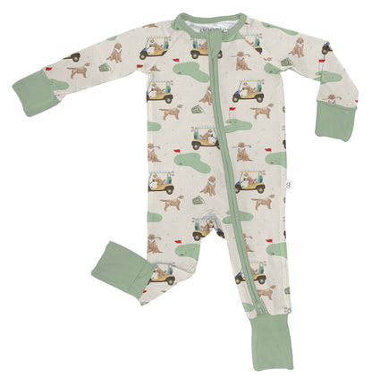 Barks & Birdies Convertible Zip Pjs3-6mo