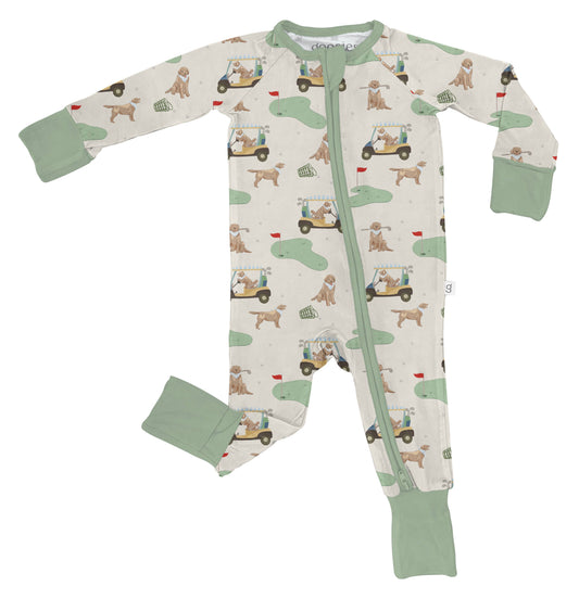 Barks & Birdies Convertible Zip Pjs3-6mo