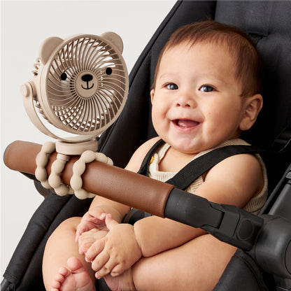 Itzy Breeze 3-Speed Stroller Fan Taupe