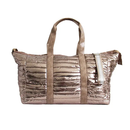 Gold Metallic Cassie Weekender Puffer