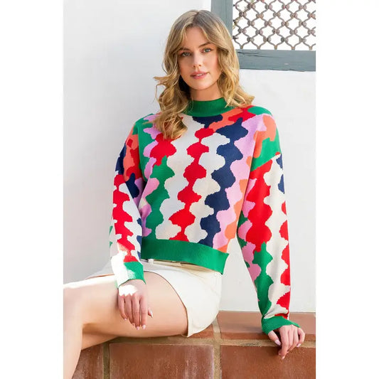 THML Multi-Geometric Sweater