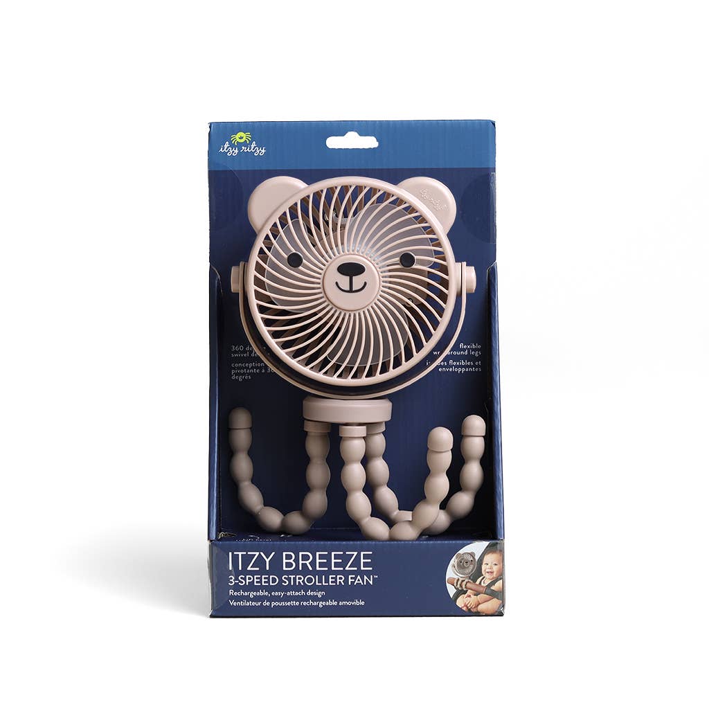 Itzy Breeze 3-Speed Stroller Fan Taupe