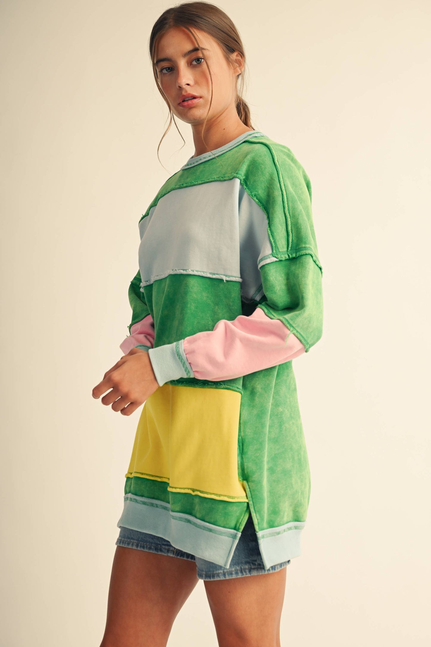 Rugby Color Block Sweatshirt