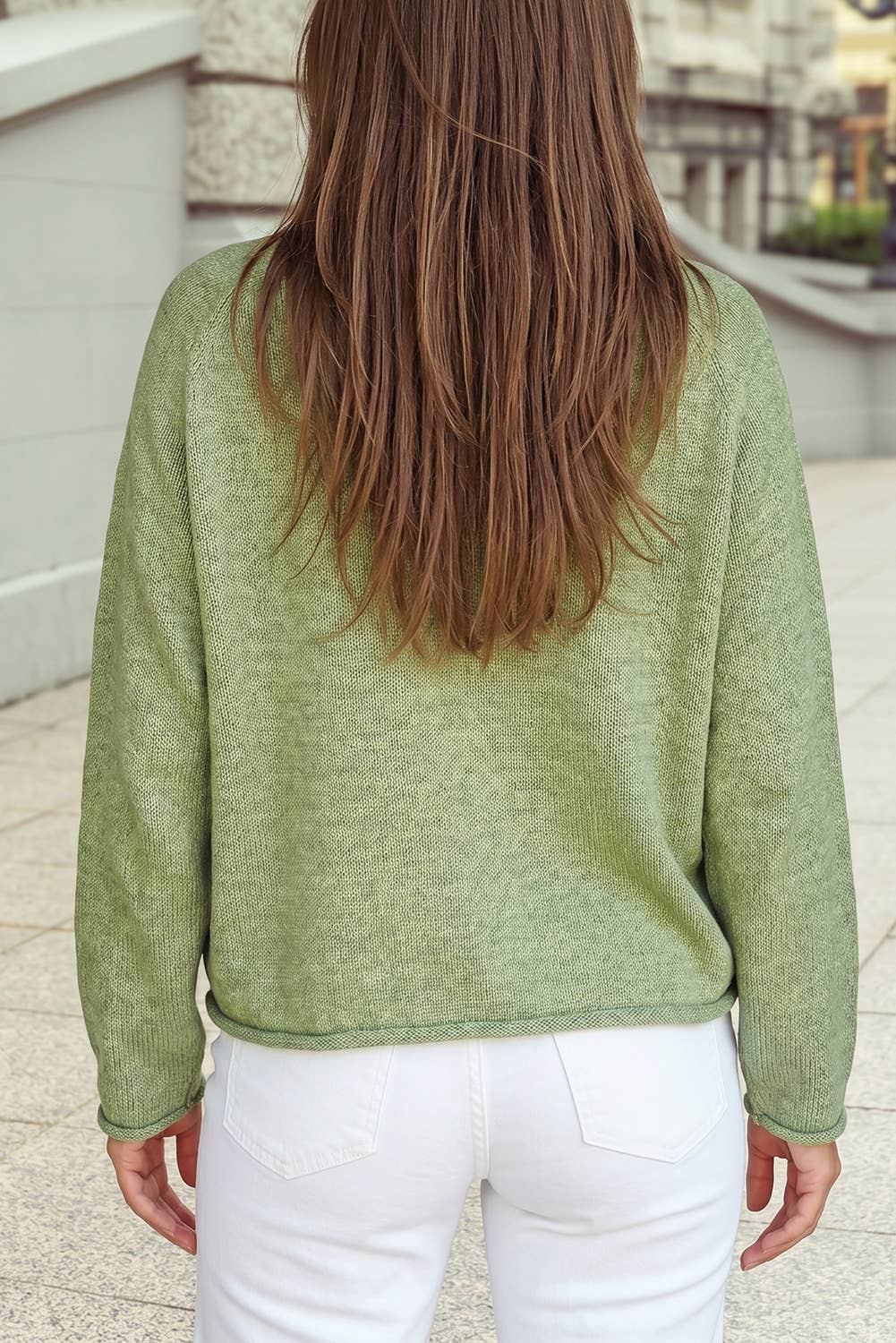 Fish Knit Oversized Mist Green