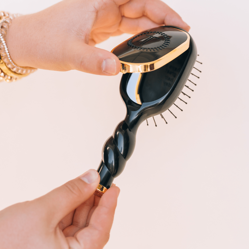 Teleties Mini Detangler Brush| Jet Black