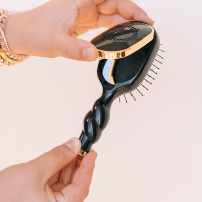 Teleties Mini Detangler Brush| Jet Black