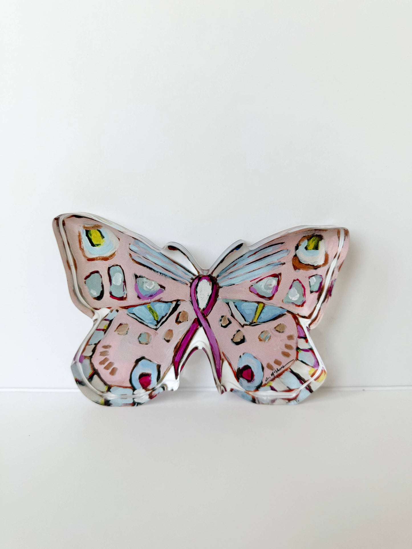 Butterfly of Hope  Mini Shelfie Pink