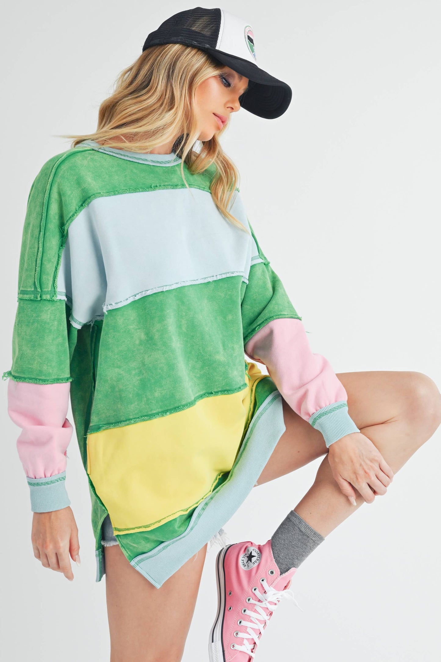 Rugby Color Block Sweatshirt