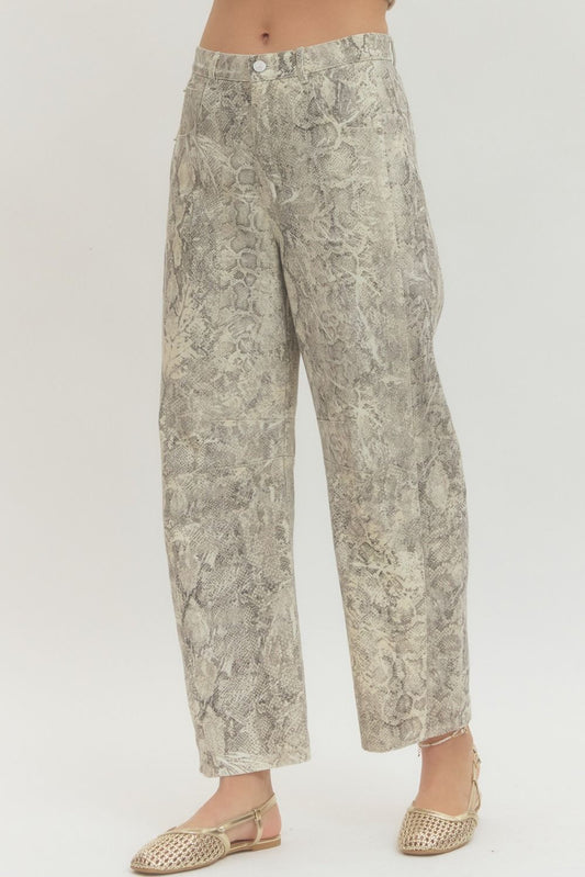 Entro Snakeskin Pant