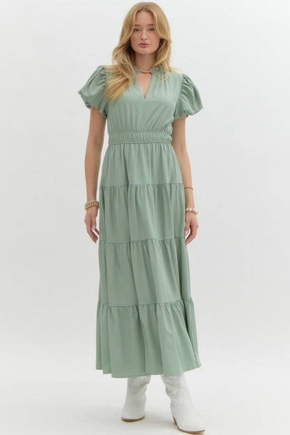 Darling Sage Maxi Dress