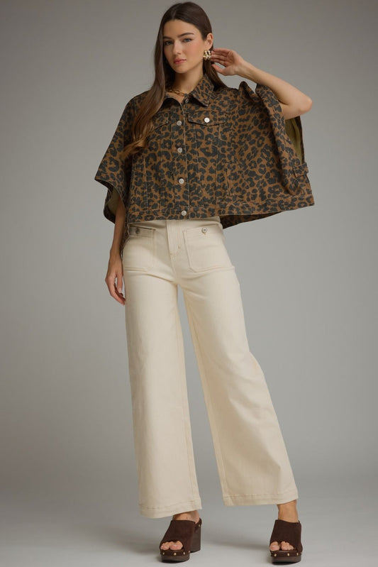 Entro Brown Leopard Jacket