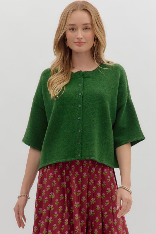 Carlie Green Cardigan