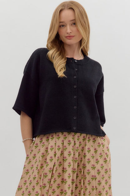 Carlie Black Cardigan