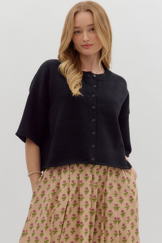 Carlie Black Cardigan