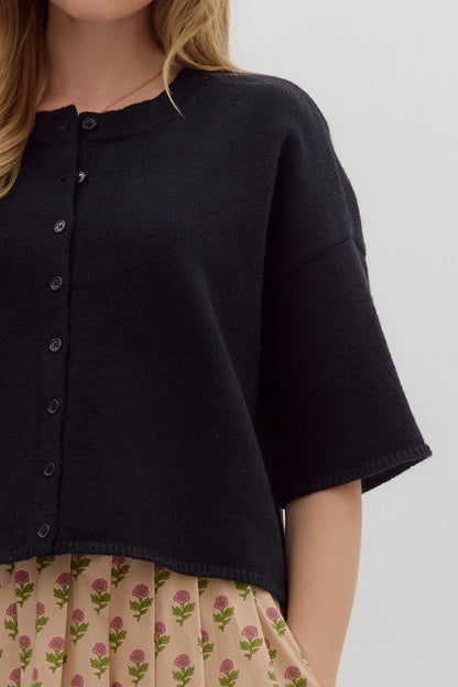 Carlie Black Cardigan