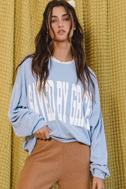 SAVED BY GRACE' Graphic Sweatshirt