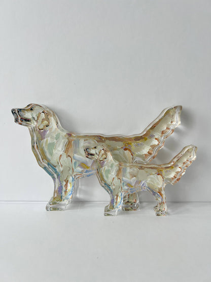 Golden Retriever Light Acrylic Small