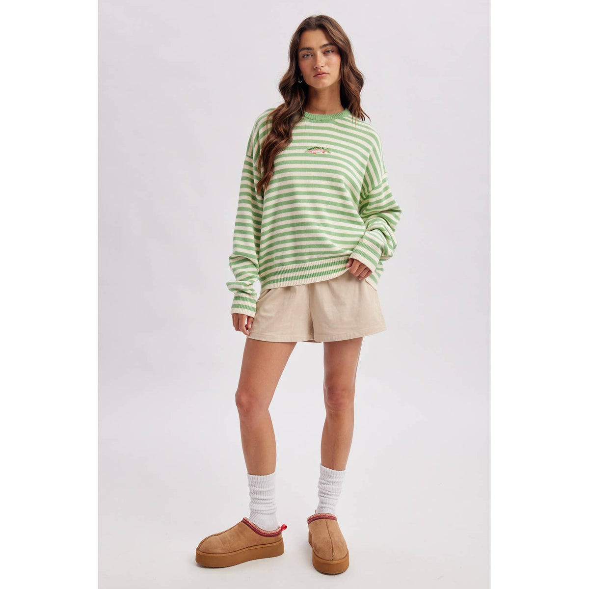 Striped Green Fish Shirt