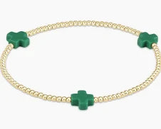 enewton Signature Cross Gold/Emerald