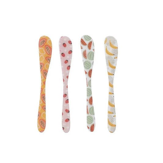 Enameled Stainless Steel Canape Knife Set