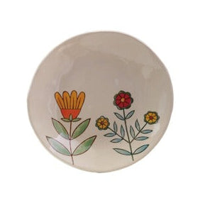 Hand-Painted Stoneware Plate
