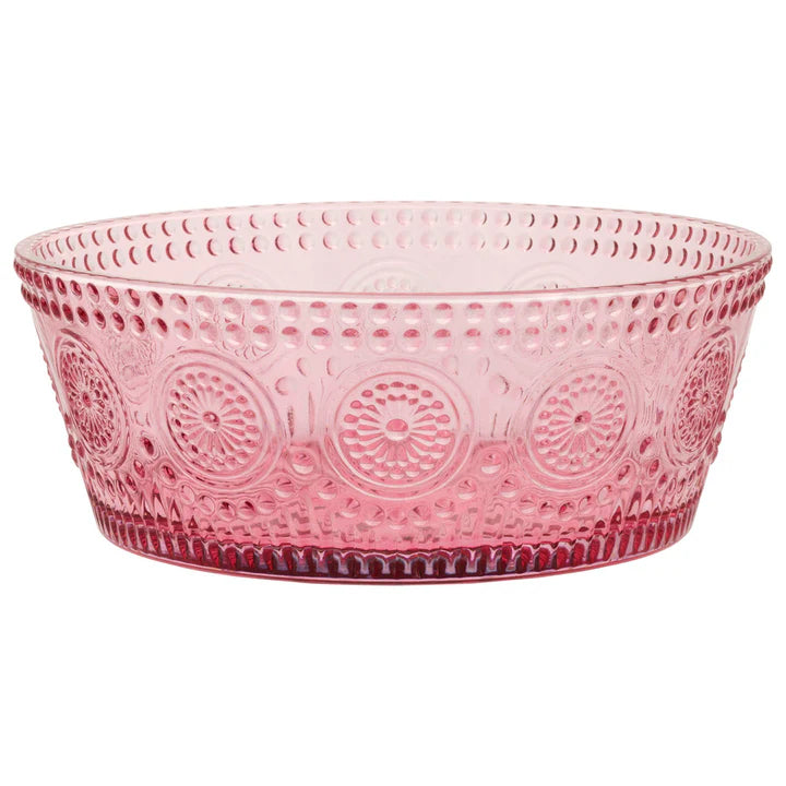 Pink Cody Glass Bowl LG