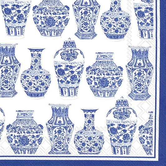 Blue And White Cocktail Napkins