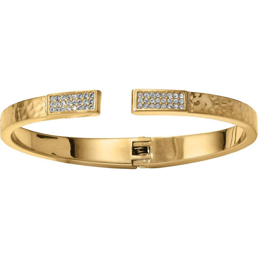 Gold Bangle Meridian Zenith Hinged Bangle