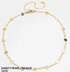 BG Dainty Pearl Choker
