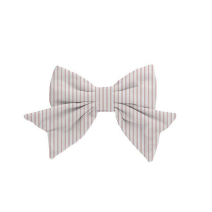 Fabric Bow Pink Stripe