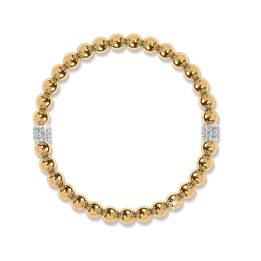 Meridian Petite Gold Stretchy Bracelet